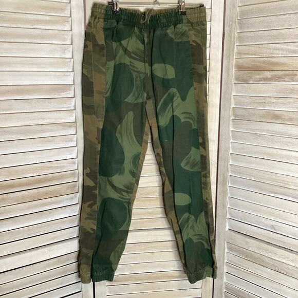 Zadig & Voltaire Parona 2 Tone Camo Panel Cotton Canvas Jogger Pants 36 S - Picture 7 of 12